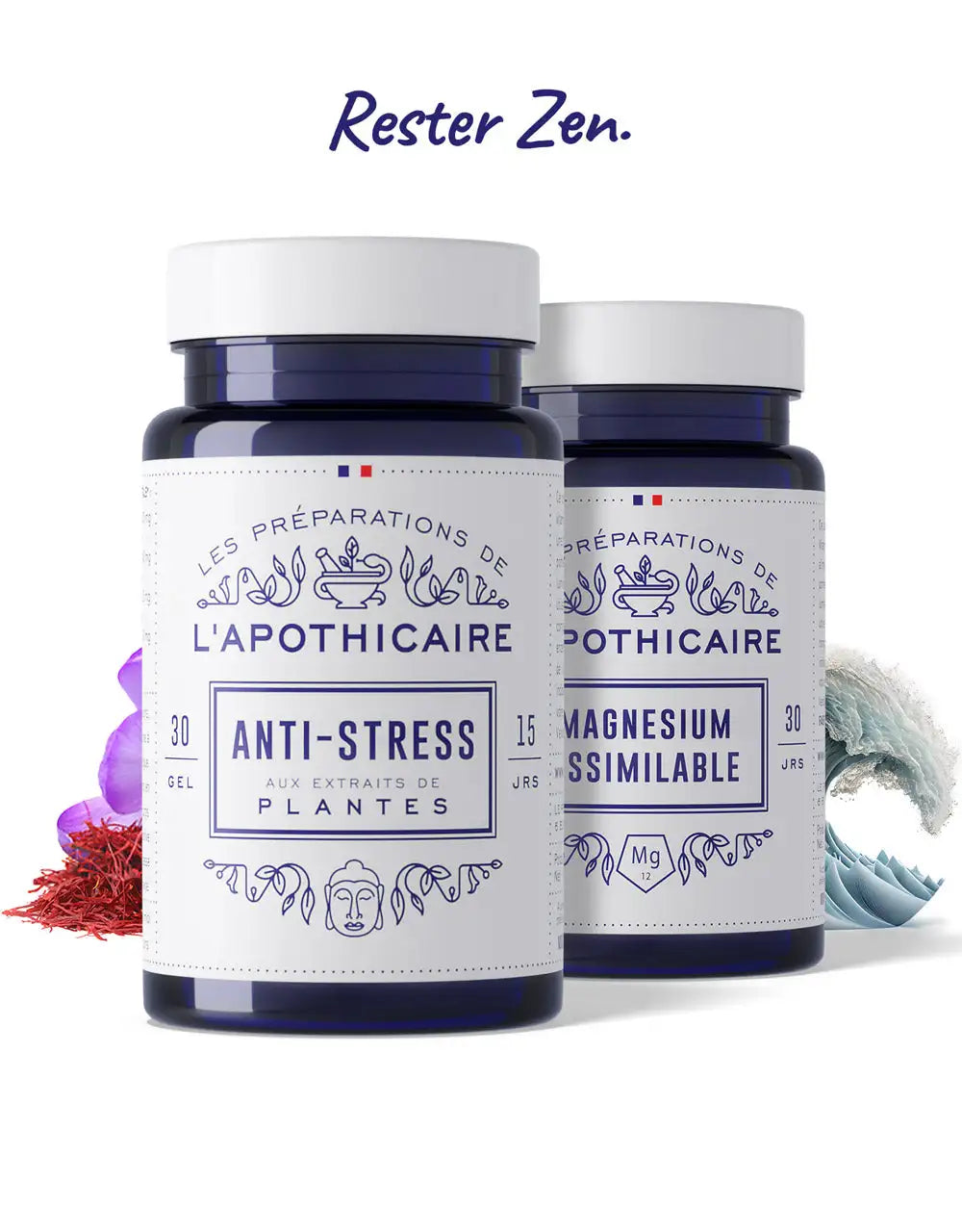 Formule Duo Antistress et magnesium avec slogan