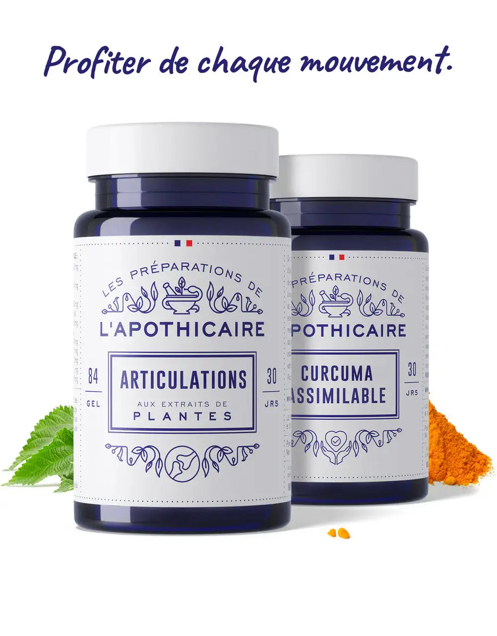 Formule Duo Articulations et curcuma avec textes